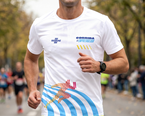 Camiseta da prova de 15 km da Corrida do Empreendedor