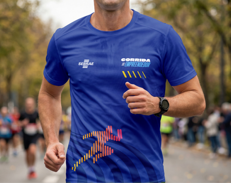 Camiseta da prova de 5 km da Corrida do Empreendedor