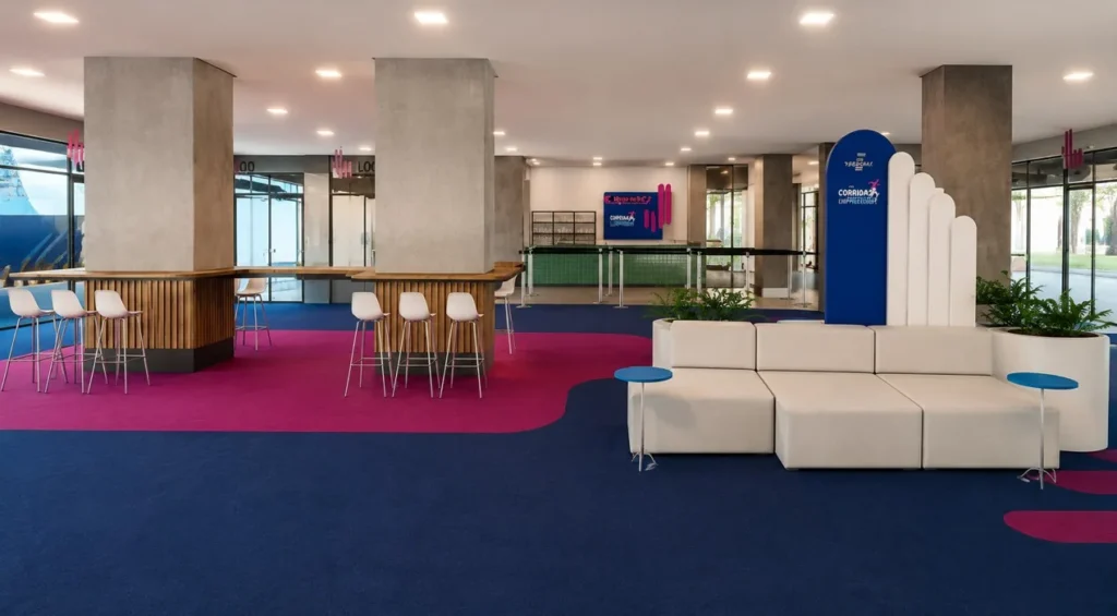 Lounges e experiências de marca